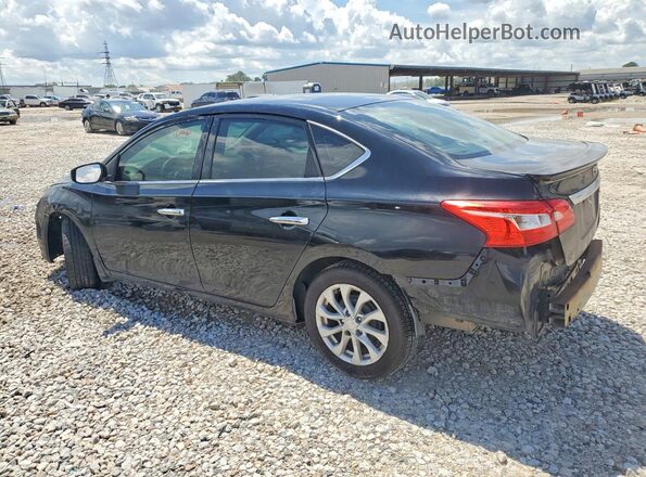 3N1AB7AP6KY296253 2019 NISSAN SENTRA Black Tył lewy