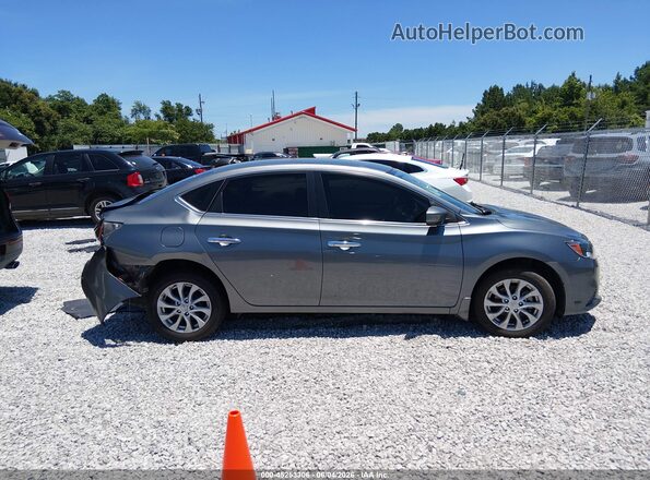 3N1AB7AP6KY307719 2019 NISSAN SENTRA Gray Սալոնի հետևի տեսք