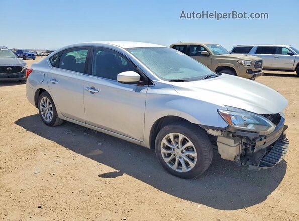 3N1AB7AP6KY308112 2019 NISSAN SENTRA Silver 