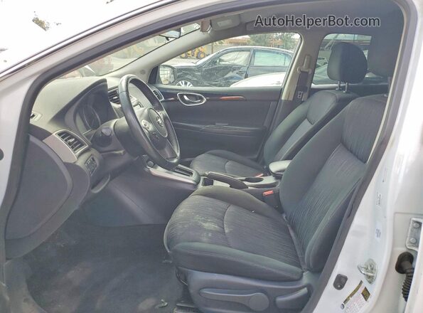 3N1AB7AP6KY323290 2019 NISSAN SENTRA White Vista interior delantera