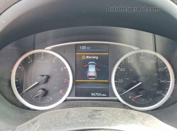 3N1AB7AP6KY323290 2019 NISSAN SENTRA White Vista del cuadro de instrumentos