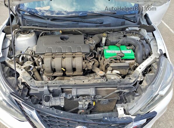 3N1AB7AP6KY323290 2019 NISSAN SENTRA White Vista interior trasera