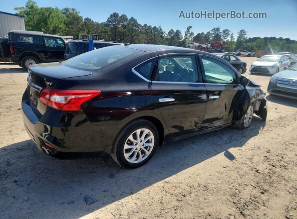 3N1AB7AP6KY324469 2019 NISSAN SENTRA Black Trasero derecho