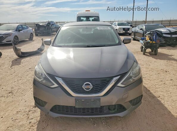 3N1AB7AP6KY326013 2019 NISSAN SENTRA Gray Front view