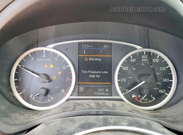 3N1AB7AP6KY326013 2019 NISSAN SENTRA Gray Instrument cluster view