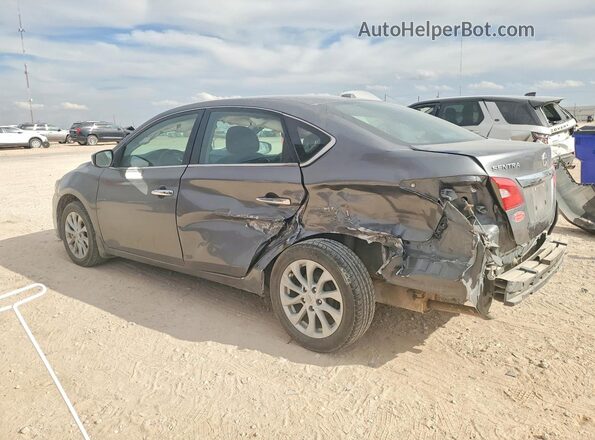 3N1AB7AP6KY326013 2019 NISSAN SENTRA Gray Rear left