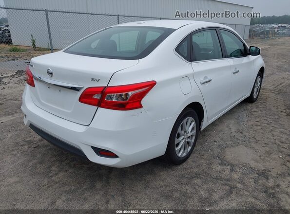 3N1AB7AP6KY353468 2019 NISSAN SENTRA White Задня права чверть