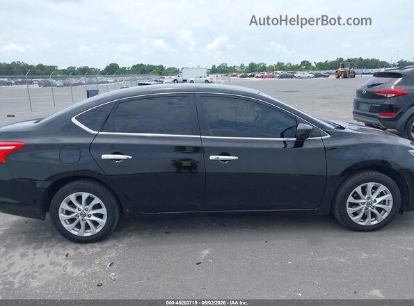 3N1AB7AP6KY356838 2019 NISSAN SENTRA Black Widok wnętrza z tyłu