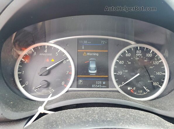 3N1AB7AP6KY363479 2019 NISSAN SENTRA Серый Вид щитка приборов