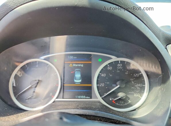 3N1AB7AP6KY364471 2019 NISSAN SENTRA Black Widok zestawu wskaźników