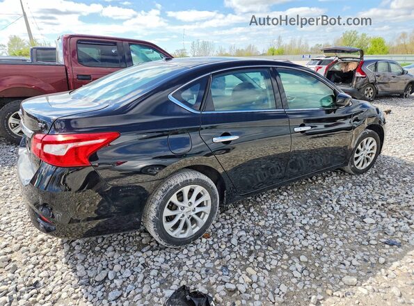 3N1AB7AP6KY364471 2019 NISSAN SENTRA Black Tył prawy