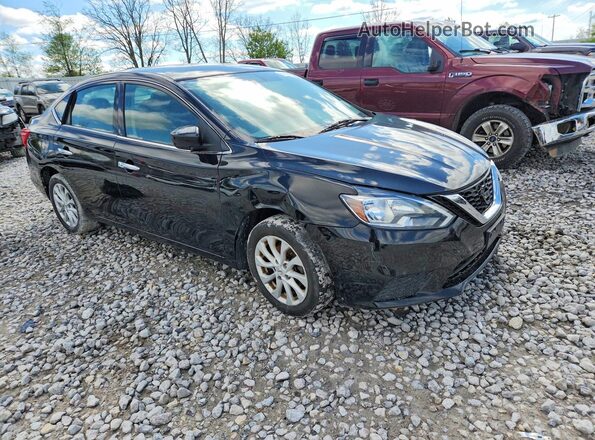 3N1AB7AP6KY364471 2019 NISSAN SENTRA Black Przód prawy