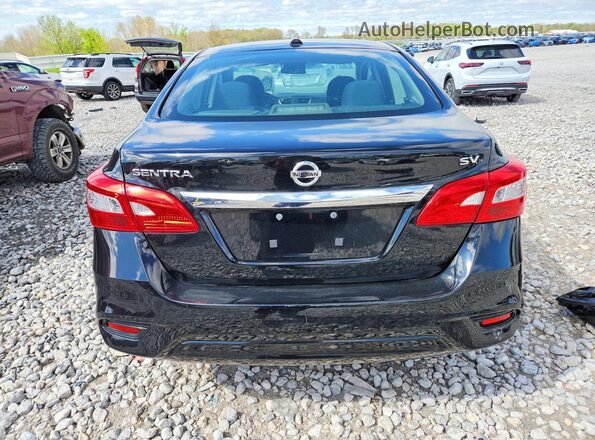3N1AB7AP6KY364471 2019 NISSAN SENTRA Black Widok z tyłu