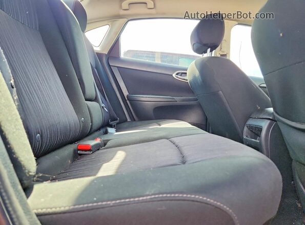 3N1AB7AP6KY364471 2019 NISSAN SENTRA Black Widok tylnych siedzeń