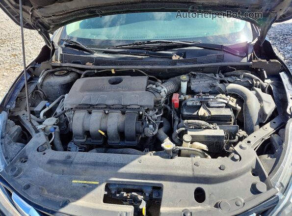 3N1AB7AP6KY364471 2019 NISSAN SENTRA Black Widok wnętrza z tyłu