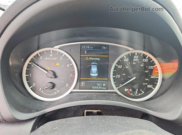 3N1AB7AP6KY382162 2019 NISSAN SENTRA Silver ხელსაწყოთა პანელის ხედი