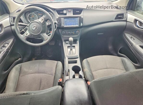 3N1AB7AP6KY382162 2019 NISSAN SENTRA Silver წინა პანელის ხედი
