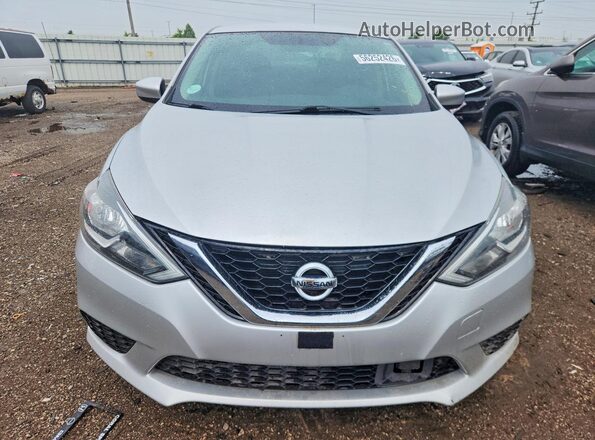 3N1AB7AP6KY382162 2019 NISSAN SENTRA Silver წინა ხედი