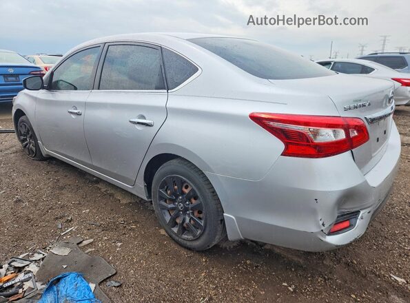 3N1AB7AP6KY382162 2019 NISSAN SENTRA Silver უკანა მარცხენა
