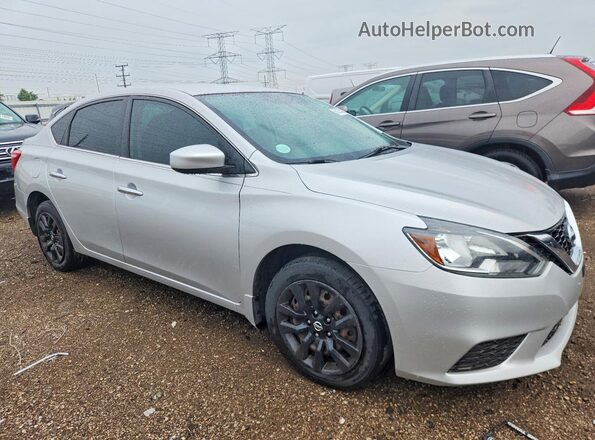 3N1AB7AP6KY382162 2019 NISSAN SENTRA Silver წინა მარჯვენა