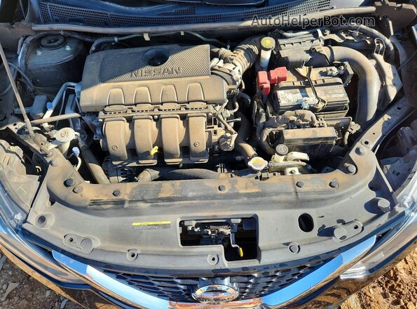 3N1AB7AP6KY386292 2019 NISSAN SENTRA Black უკანა სალონის ხედი