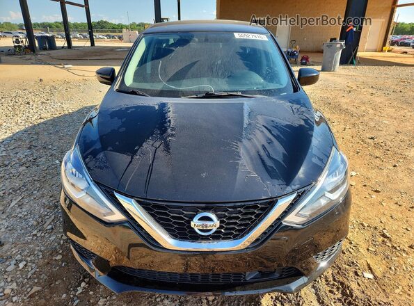 3N1AB7AP6KY386292 2019 NISSAN SENTRA Black წინა ხედი