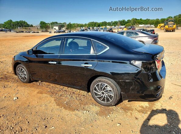 3N1AB7AP6KY386292 2019 NISSAN SENTRA Black უკანა მარცხენა