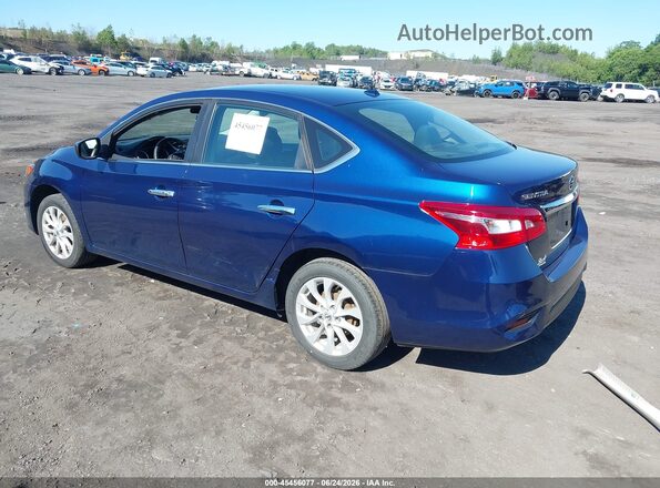 3N1AB7AP6KY427195 2019 NISSAN SENTRA Синий Задняя левая четверть