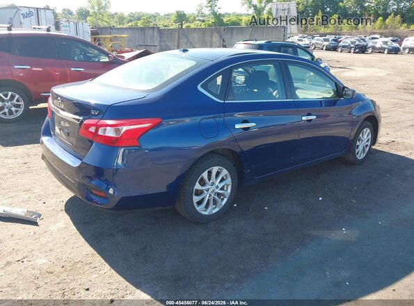 3N1AB7AP6KY427195 2019 NISSAN SENTRA Синий Задняя правая четверть