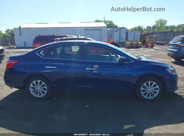 3N1AB7AP6KY427195 2019 NISSAN SENTRA Синий Вид задней части салона