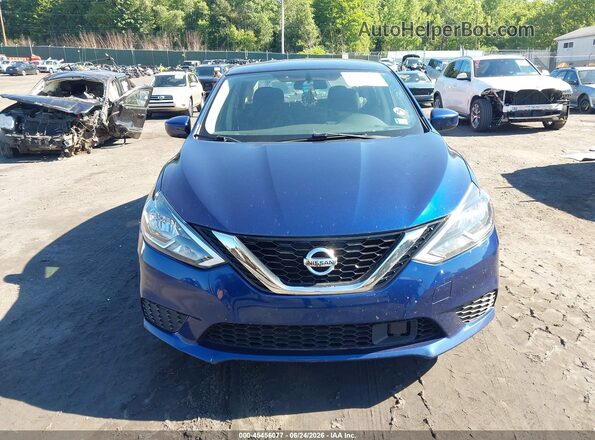 3N1AB7AP6KY427195 2019 NISSAN SENTRA Синий Вид щитка приборов