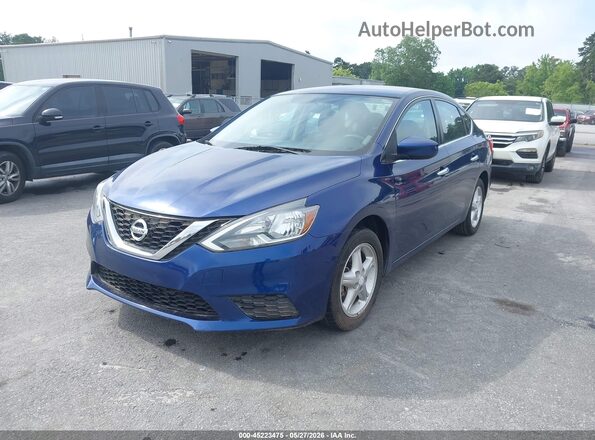 3N1AB7AP7GY337867 2016 NISSAN SENTRA Blue Przód lewy