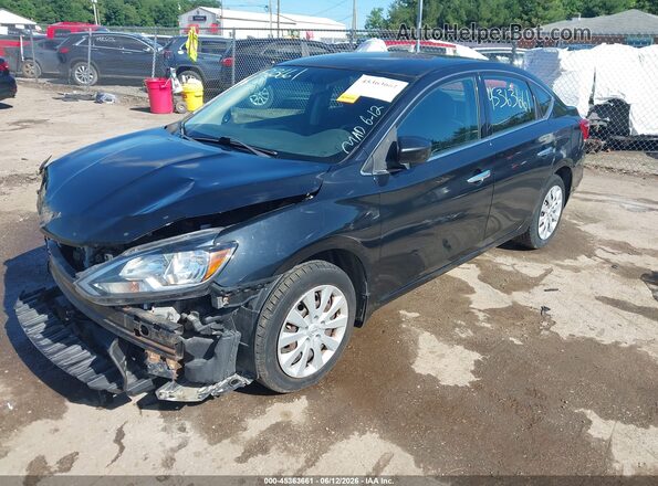3N1AB7AP7HL666406 2017 NISSAN SENTRA Черный Передняя левая четверть
