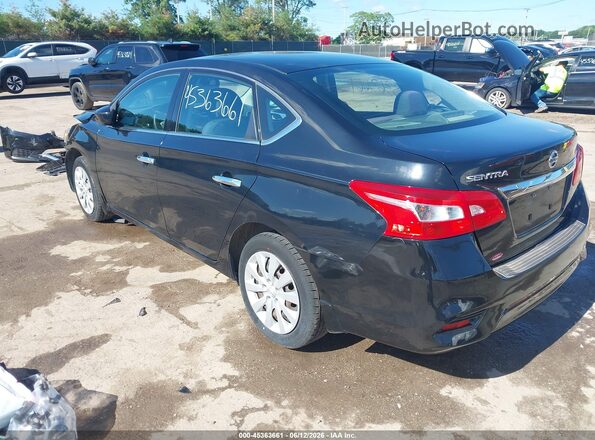 3N1AB7AP7HL666406 2017 NISSAN SENTRA Черный Задняя левая четверть