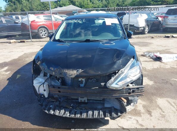 3N1AB7AP7HL666406 2017 NISSAN SENTRA Черный Вид задней части салона