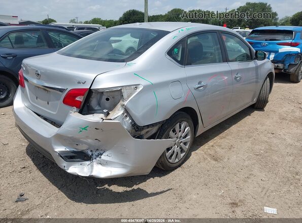 3N1AB7AP7HL670441 2017 NISSAN SENTRA Silver Tył prawy