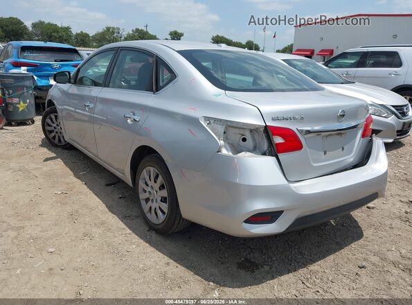 3N1AB7AP7HL670441 2017 NISSAN SENTRA Silver Tył lewy