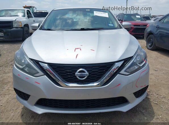 3N1AB7AP7HL670441 2017 NISSAN SENTRA Silver Widok wnętrza z tyłu