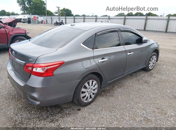 3N1AB7AP7HL670603 2017 NISSAN SENTRA Gray Задня права чверть