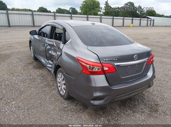 3N1AB7AP7HL670603 2017 NISSAN SENTRA Gray Задня ліва чверть