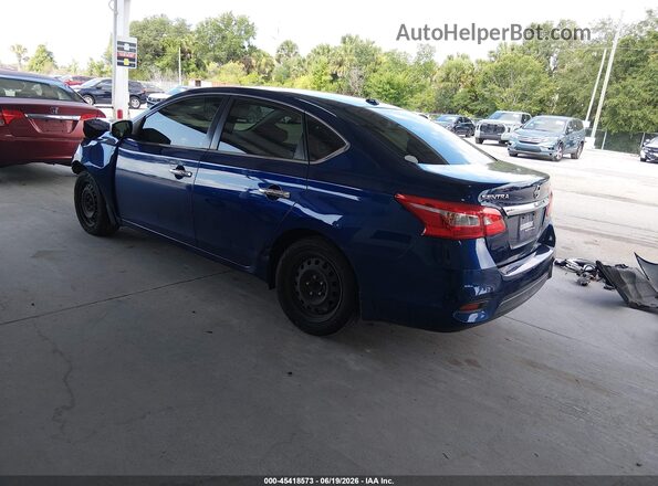 3N1AB7AP7HL714678 2017 NISSAN SENTRA Blue Trasero izquierdo
