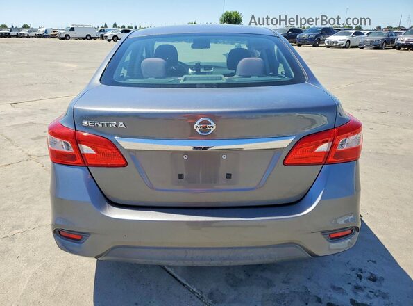 3N1AB7AP7HY208769 2017 NISSAN SENTRA Серый Вид сзади