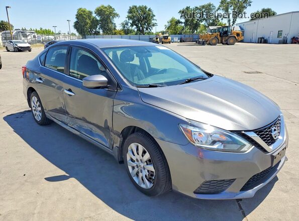 3N1AB7AP7HY208769 2017 NISSAN SENTRA Серый Передняя правая четверть