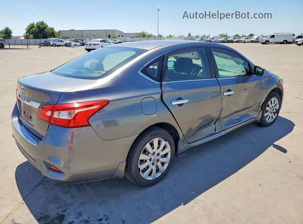 3N1AB7AP7HY208769 2017 NISSAN SENTRA Серый Задняя правая четверть