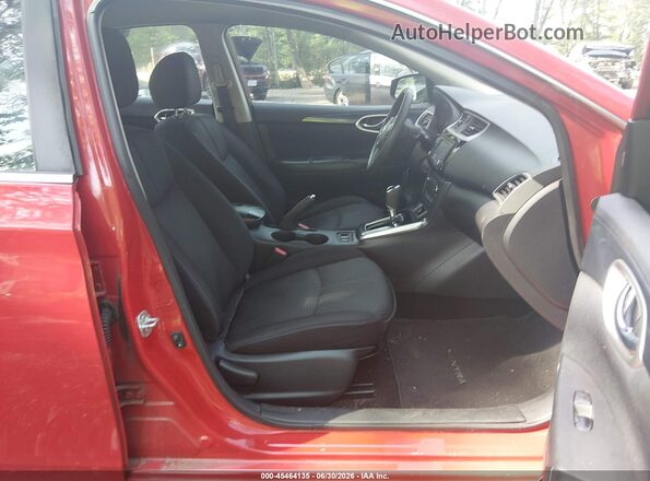 3N1AB7AP7HY259186 2017 NISSAN SENTRA Red Widok wnętrza z przodu