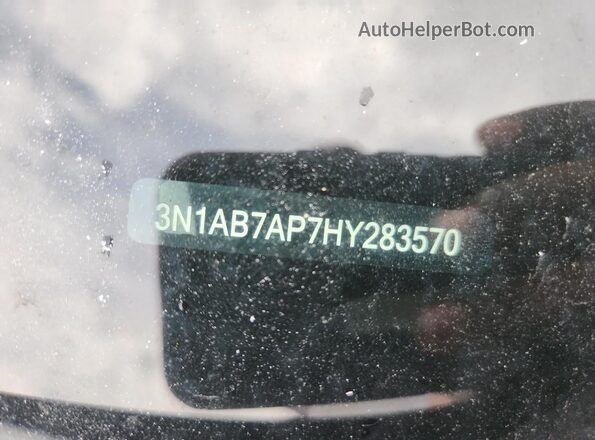 3N1AB7AP7HY283570 2017 NISSAN SENTRA Black Вид підкапотного простору