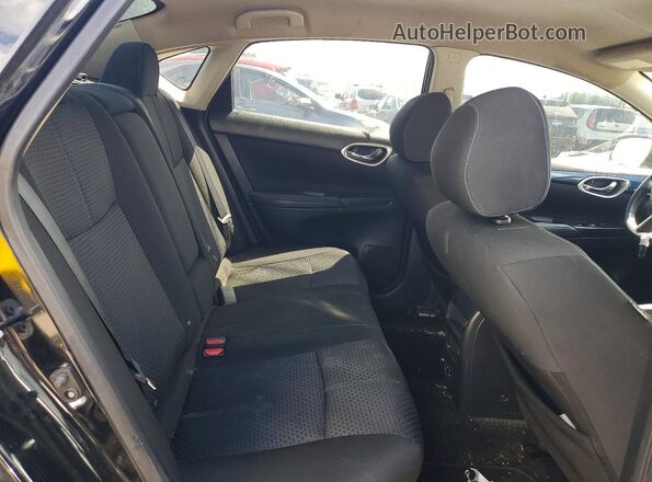 3N1AB7AP7HY284556 2017 NISSAN SENTRA Black Widok tylnych siedzeń