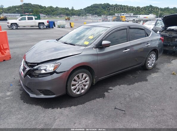 3N1AB7AP7HY288672 2017 NISSAN SENTRA Gray Front left