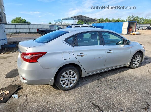 3N1AB7AP7HY347963 2017 NISSAN SENTRA Silver Задня права чверть