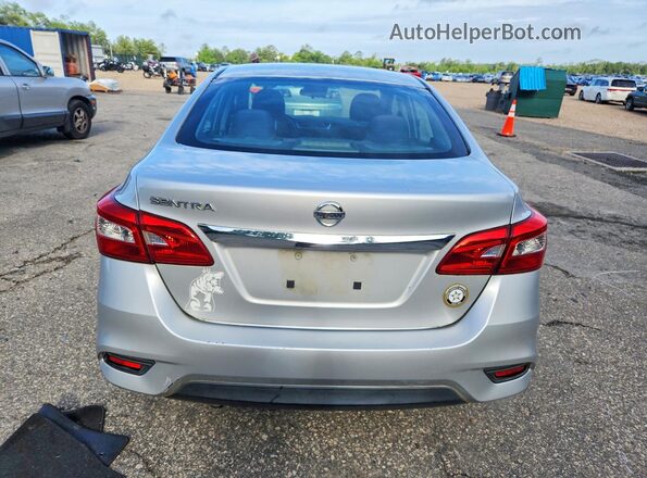 3N1AB7AP7HY347963 2017 NISSAN SENTRA Silver Вид ззаду